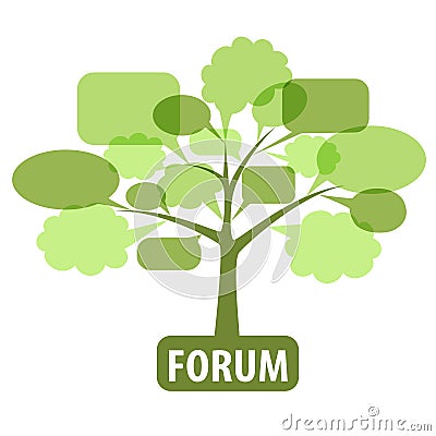 Icon for forum Vector Illustration