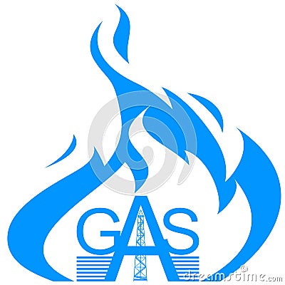 Icon gas industry Vector Illustration