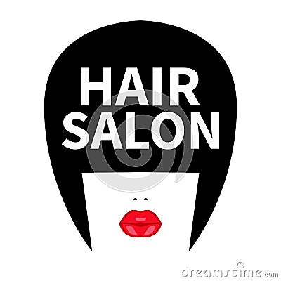 Icon for hairdresser Vector Illustration