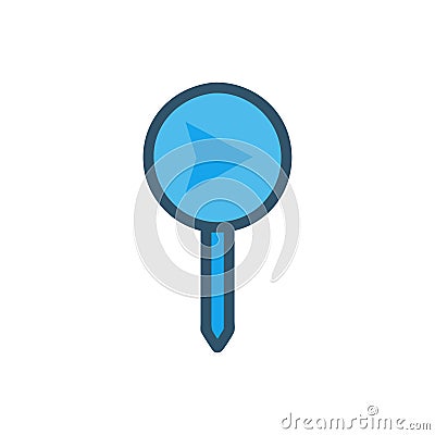 Navigation Pointer Icon Design Stock Photo