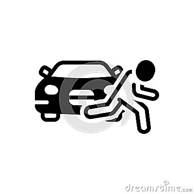Black solid icon for Instance, example and sample Vector Illustration