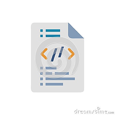 Icon of Java Code for Software Development Stock Photo