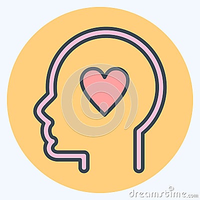 Icon Kindness. related to Psychology Personality symbol. simple design editable. simple illustration Cartoon Illustration
