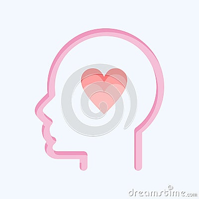 Icon Kindness. related to Psychology Personality symbol. simple design editable. simple illustration Cartoon Illustration