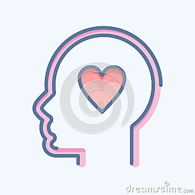 Icon Kindness. related to Psychology Personality symbol. simple design editable. simple illustration Cartoon Illustration