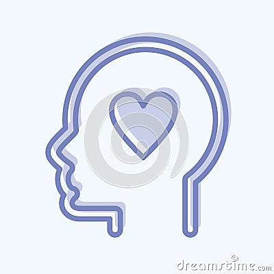 Icon Kindness. related to Psychology Personality symbol. simple design editable. simple illustration Cartoon Illustration