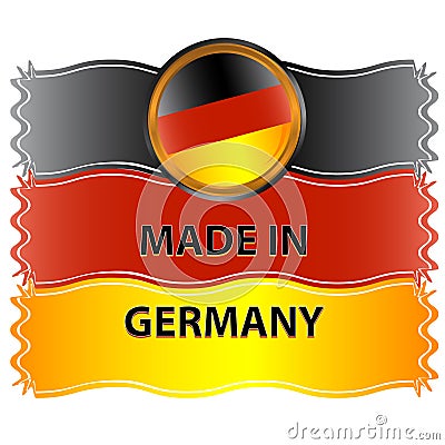 Icon made in germany Vector Illustration