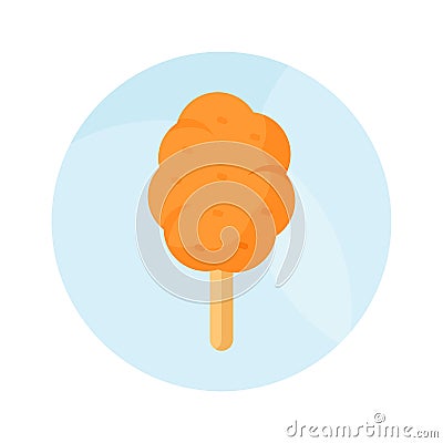 An icon of maple taffy in modern style, ready to use and download Vector Illustration