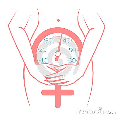 Icon of menopause Stock Photo