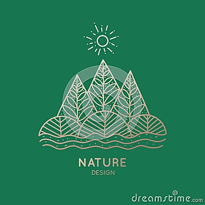 Icon nature Vector Illustration