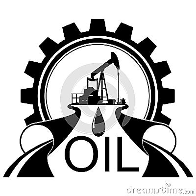 Icon oil industry Vector Illustration