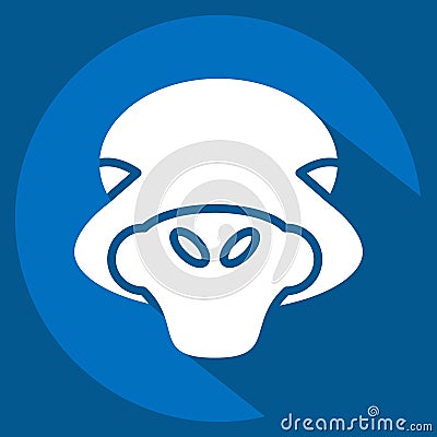 Icon Ostrich. related to Animal Head symbol. simple design editable. simple illustration Cartoon Illustration