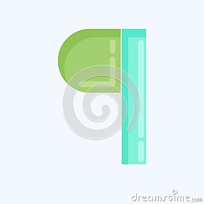 Icon Paragraph. related to Graphic Design Tools symbol. flat style. simple design editable. simple illustration. simple vector Cartoon Illustration