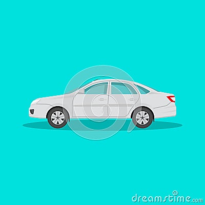 Icon of the passenger car Vector Illustration