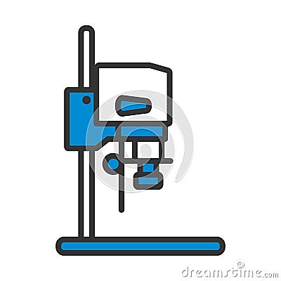 Icon Of Photo Enlarger Vector Illustration