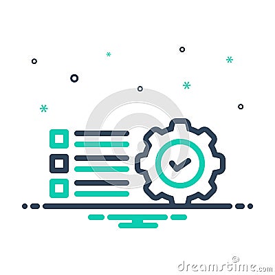 Mix icon for Preference, choice and approval Vector Illustration