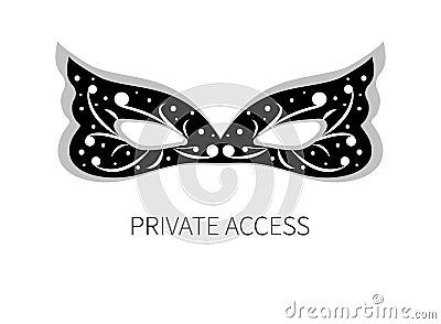 Icon private access Vector Illustration