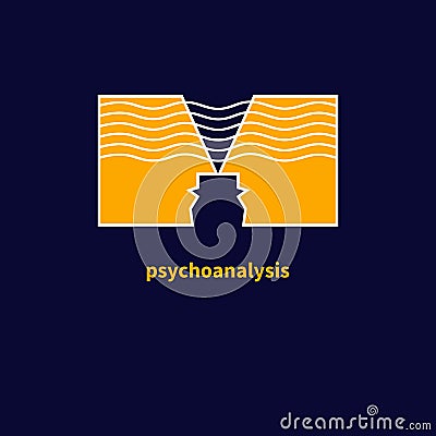 Icon of psychotherapy Vector Illustration