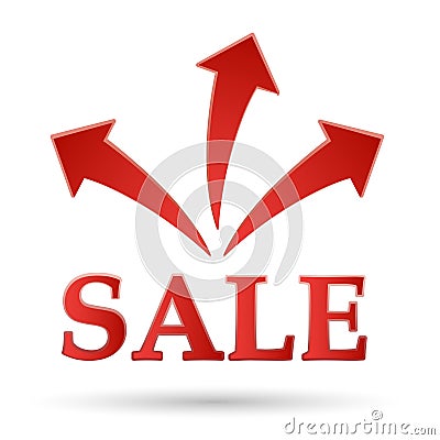 Icon sale color Stock Photo