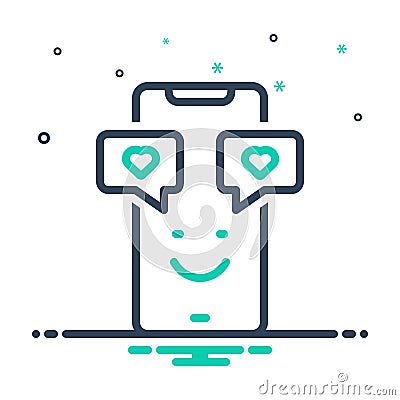 Mix icon for Satisfy, propitiate and pamper Vector Illustration