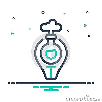 Mix icon for Sci, science and knowledge Vector Illustration