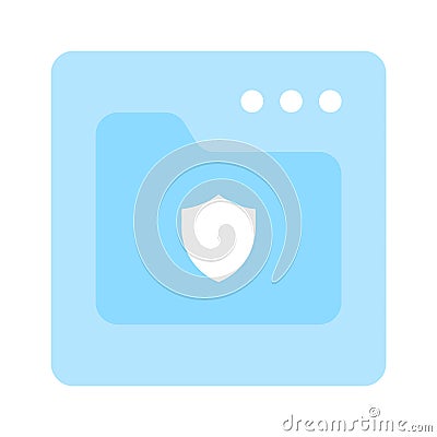 Icon of secure website in modern style, web security vector design Vector Illustration
