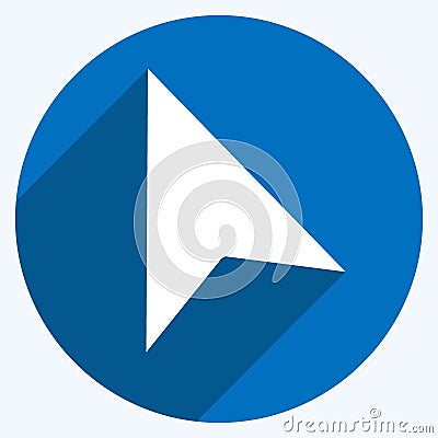 Icon Selector. related to Graphic Design Tools symbol. long shadow style. simple design editable. simple illustration. simple Cartoon Illustration