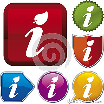 Icon series: info (vector) Stock Photo