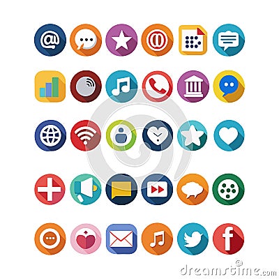 Icon Set: A curated collection of visually appealing icons designed to enhance user experience Vector Illustration