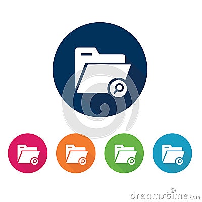 Icon set. Storage. Office material. Stock Photo