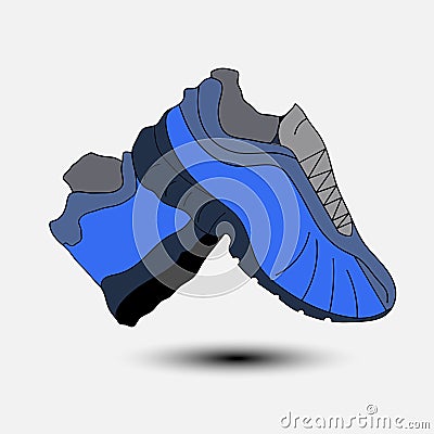 Icon sneakers, shoes, shop, sticker Stock Photo