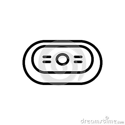 Black line icon for Soap, detergent and cosmetics Vector Illustration