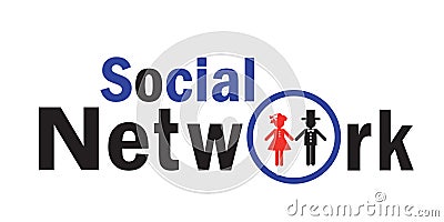 The icon for the social network. Vector Illustration