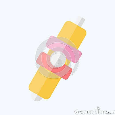 Icon Spark Plug. related to Car Parts symbol. flat style. simple design editable. simple illustration Cartoon Illustration