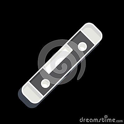 Icon Spirit Level. related to Carpentry symbol. glossy style. simple design editable. simple illustration Cartoon Illustration