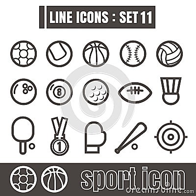 Icon sport line black Modern Style vector on white background Vector Illustration