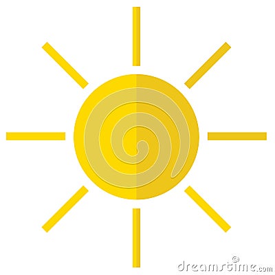 Icon of the sun Stock Photo