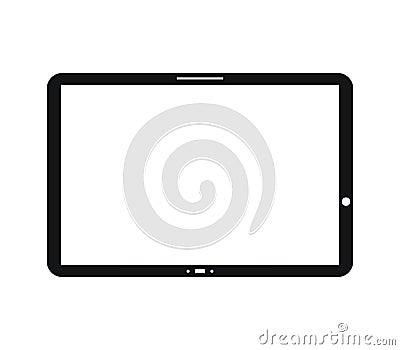 Icon tablet illustrated Stock Photo