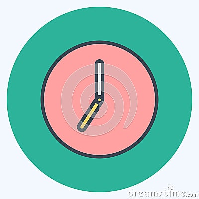 Icon Timelapse. suitable for Photo Editing symbol. color mate style. simple design editable. design template vector. simple symbol Cartoon Illustration
