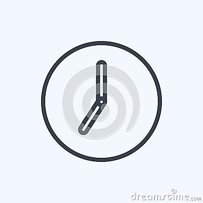 Icon Timelapse. suitable for Photo Editing symbol. line style. simple design editable. design template vector. simple symbol Cartoon Illustration