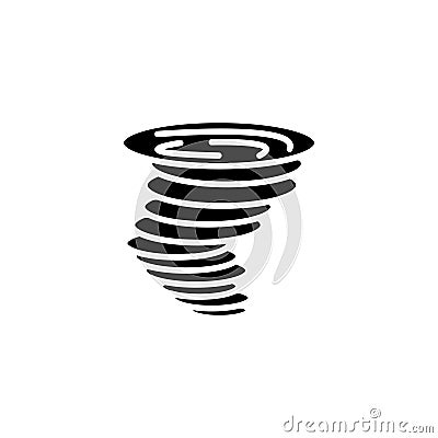 Icon. Tornado symbol sign Vector Illustration