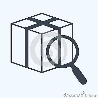 Icon Tracking. suitable for digital web symbol. glyph style. simple design editable. design template vector. simple symbol Cartoon Illustration