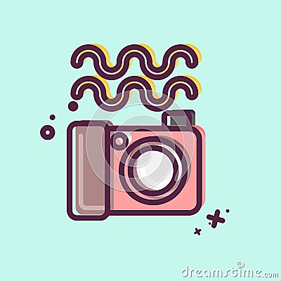 Icon Underwater Photography. related to Photography symbol. MBE style. simple design editable. simple illustration Cartoon Illustration