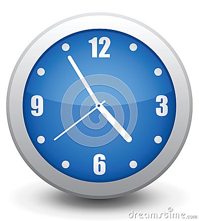 Icon wall clock Vector Illustration