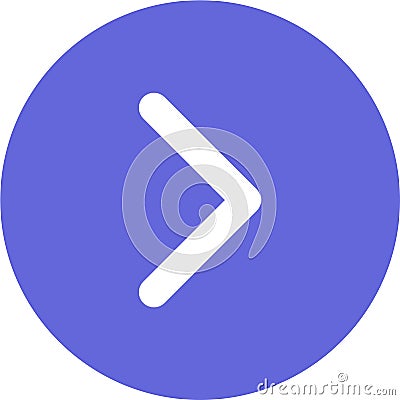 Arrow next icon for Android, IOS Applications and web applications Stock Photo