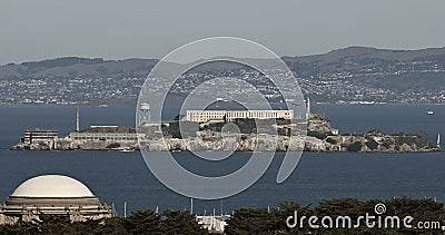 Iconic Alcatraz Island San Francisco Bay, 8. Stock Photo