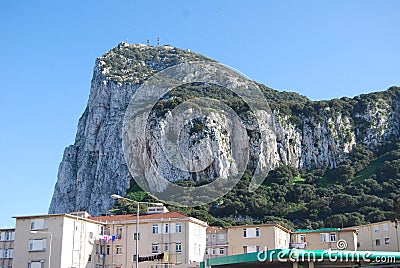 The British Overseas Territory of Gibraltar Editorial Stock Photo