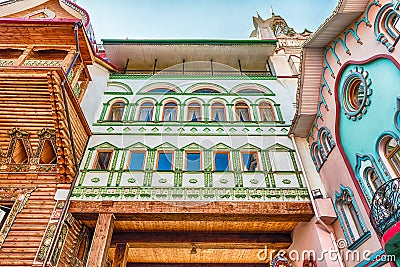 The iconic complex Izmailovskiy Kremlin in Moscow, Russia Stock Photo