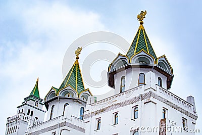 The iconic complex Kremlin in Izmailovo aka Izmailovskiy Kremlin, a cultural center in Moscow, Russia Stock Photo