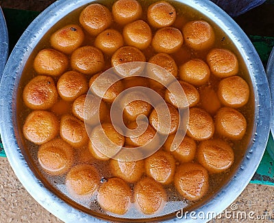 The iconic and distinct Rasogolla of Pahala in Odisha, India Stock Photo